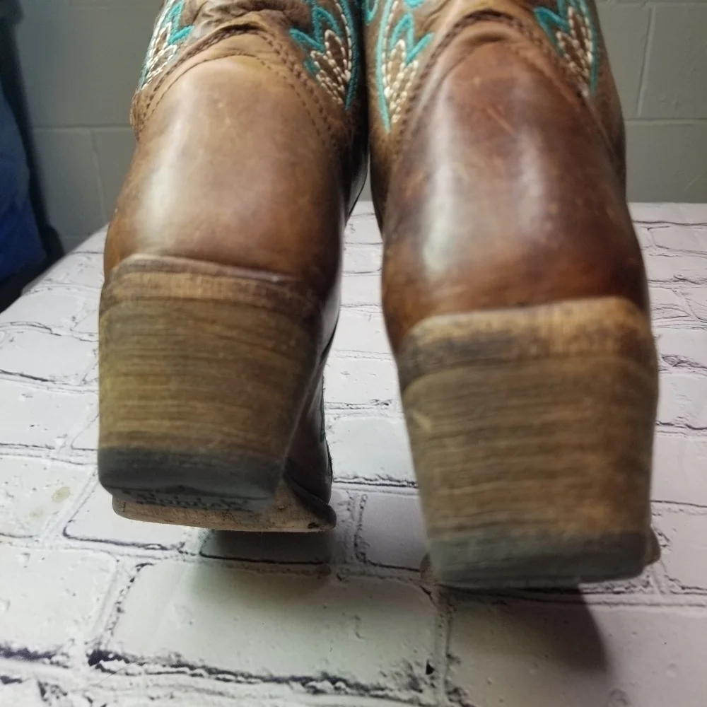 Corral teen Willa brown embroidered cowgirl boots